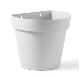 Kvetináč nástenný Cleo 25 cm biely
