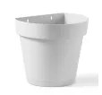 Kvetináč nástenný Cleo 25 cm biely