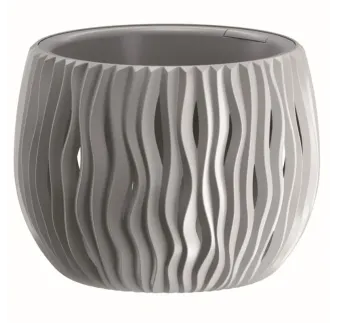 Kvetináč Sandy Bowl 29 cm šedý kameň s vkladom