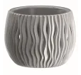 Kvetináč Sandy Bowl 29 cm šedý kameň s vkladom