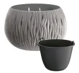 Kvetináč Sandy Bowl 29 cm šedý kameň s vkladom