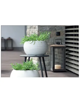 Kvetináč Furu Bowl 37,8 cm antracit s vkladom