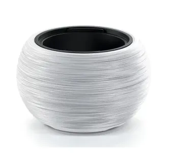Kvetináč Furu Bowl 37,8 cm biely s vkladom