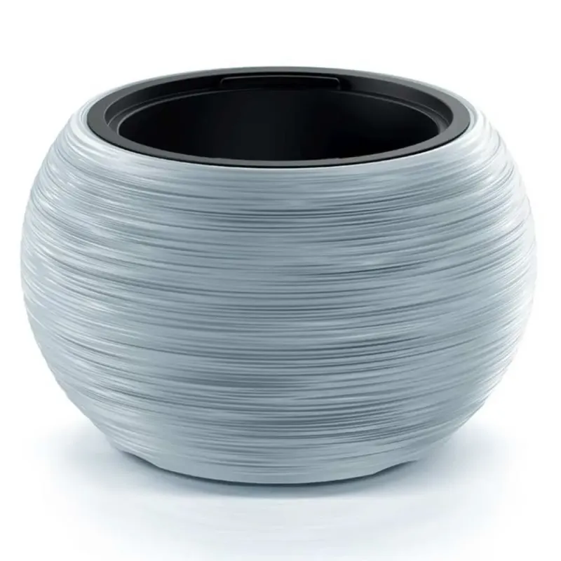 Kvetináč Furu Bowl 37,8 cm sivý s vkladom