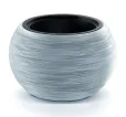 Kvetináč Furu Bowl 37,8 cm sivý s vkladom