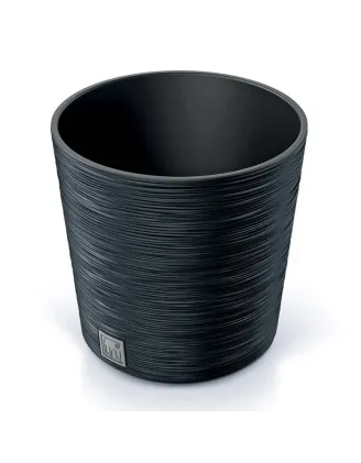 Kvetináč Furu Round 25 cm antracit s vkladom