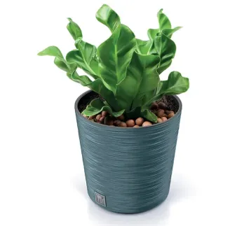 Kvetináč Furu Round 30 cm antracit s vkladom