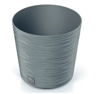 Kvetináč Furu Round 25 cm sivý s vkladom beton