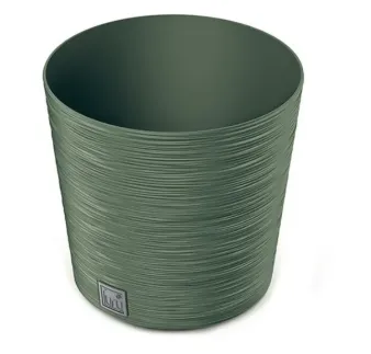 Kvetináč Furu Round 30 cm zelený s vkladom