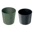 Kvetináč Furu Round 25 cm zelený s vkladom