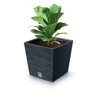 Kvetináč Furu 24 cm Square LOW biely