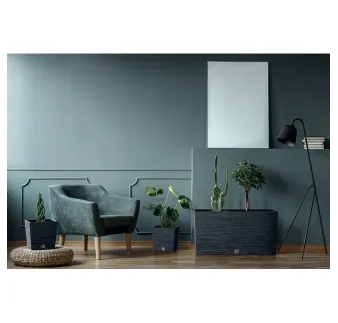 Kvetináč Furu 24 cm Square LOW zelený