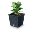 Kvetináč Furu 24 cm Square LOW zelený