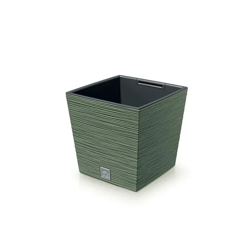 Kvetináč Furu 24 cm Square LOW zelený