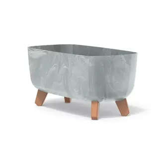 Kvetináč 39 cm Gracia Case Beton Effect svetlo šedý