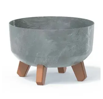 Kvetináč 23,5 cm Gracia LOW Beton Effect šedý
