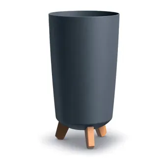 Kvetináč 24 × 44 cm Gracia Tubus Slim antracit