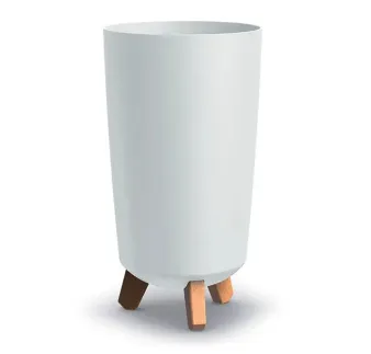Kvetináč 24 × 44 cm Gracia Tubus Slim biely