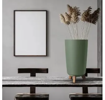 Kvetináč 24 × 44 cm Gracia Tubus Slim biely