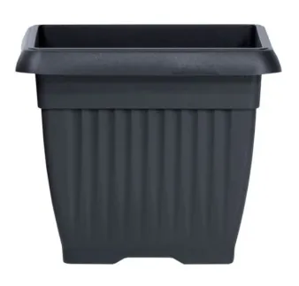 Kvetináč Terra 15 cm hranatý antracit
