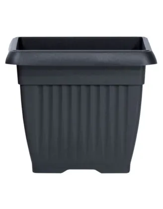 Kvetináč Terra 24 cm hranatý antracit