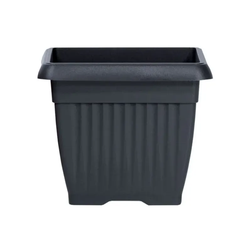 Kvetináč Terra 37 cm hranatý antracit