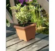 Kvetináč Terra 15 cm hranatý terakota