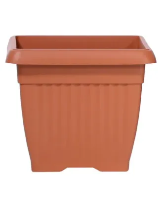 Kvetináč Terra 24 cm hranatý terakota