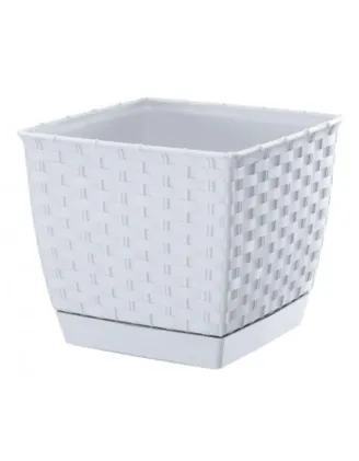 Kvetináč Ratolla 22 cm Square biely