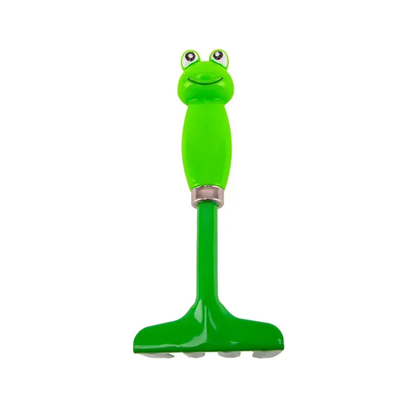 Hrable záhradné, detské, oceľové, 19 cm, plastová rúčka, žaba