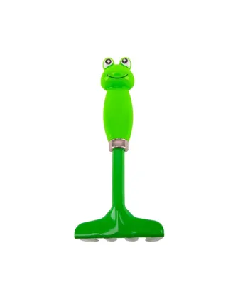 Hrable záhradné, detské, oceľové, 19 cm, plastová rúčka, žaba
