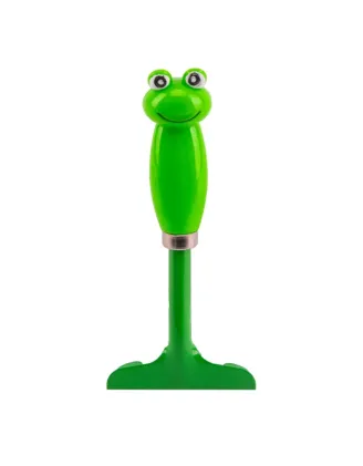 Hrable záhradné, detské, oceľové, 19 cm, plastová rúčka, žaba