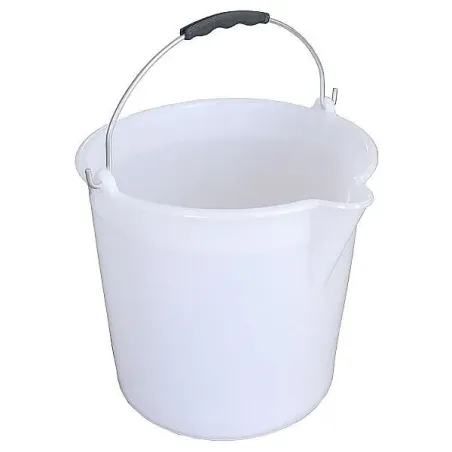 Vedro PVC s výlevkou 12 l, biela