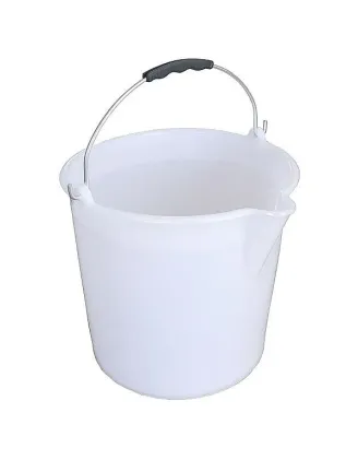 Vedro PVC s výlevkou 12 l, biela