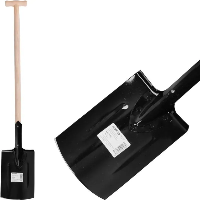 Rýľ Strend Pro Styler X04, rovný, drevená násada T