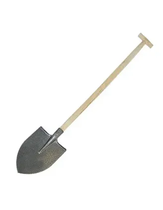 Rýľ s násadou, špicatý, silný, tvar T