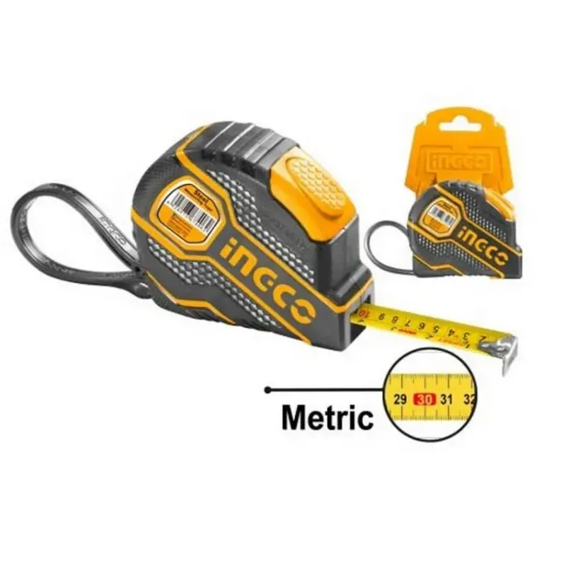 Meter 5 m x 19 mm zvinovací Selflock Ingco