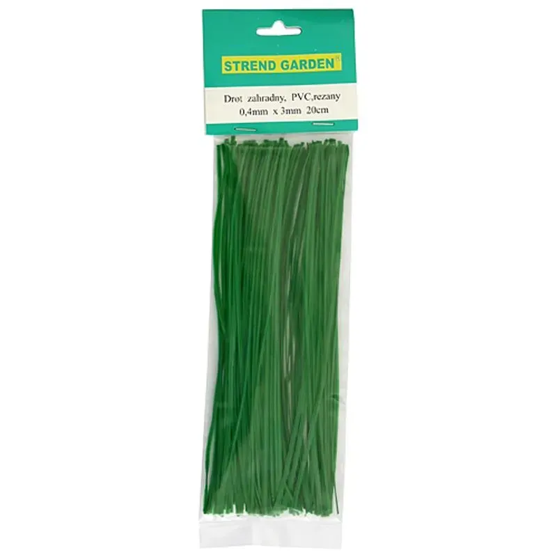 Drôt PVC 0,4 × 3 mm, L-300 mm, viazací, bal. 100 ks Drôt PVC 0,4 × 3 mm, L-300 mm, viazací, bal. 100 ks