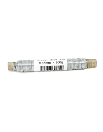 Drôt 0,65 mm, návin 85 g, Zn, pozinkovaný