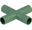 Spojka, 16 mm, tvar X, konektor na záhradné oporné tyče