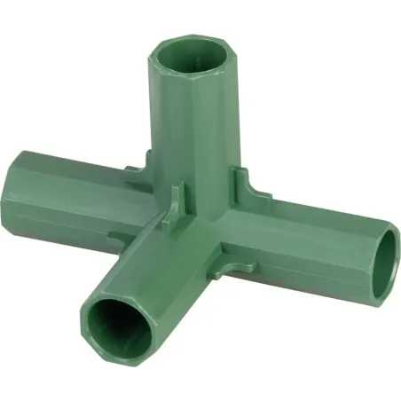Spojka, 16 mm, 4-side, konektor na záhradné oporné tyče