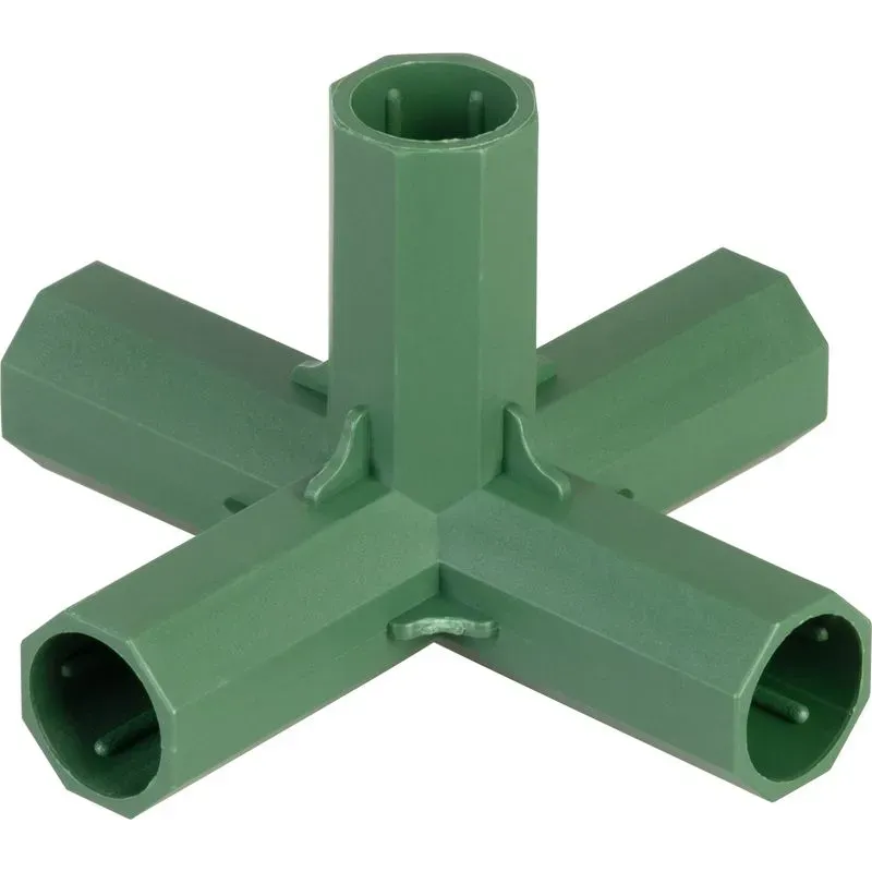 Spojka, 16 mm, 5-side, konektor na záhradné oporné tyče Spojka, 16 mm, 5-side, konektor na záhradné oporné tyče