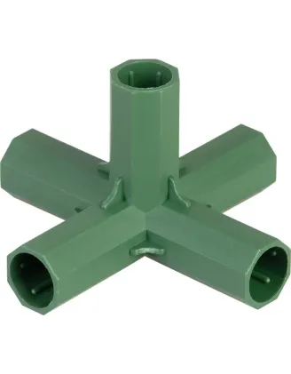 Spojka, 16 mm, 5-side, konektor na záhradné oporné tyče