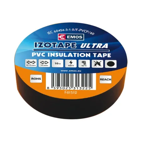 Izolačná páska 15 mm x 10 m Izotape, PVC, čierna