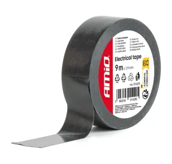 AMiO - Izolačná páska 19 mm x 9 m, čierna