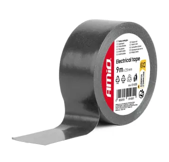 AMiO - Izolačná páska 25 mm x 9 m, čierna