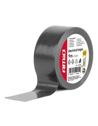AMiO - Izolačná páska 25 mm x 9 m, čierna