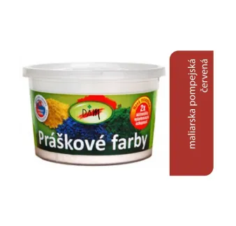 PAM Prášková farba maliarska: červená pompejská 0,25 kg