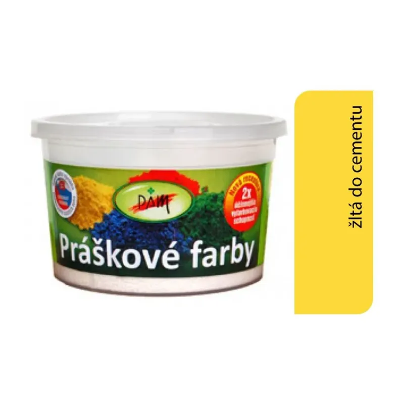 PAM Prášková farba do cementu: žltá tmavá 0,25 kg PAM Prášková farba do cementu: žltá tmavá 0,25 kg