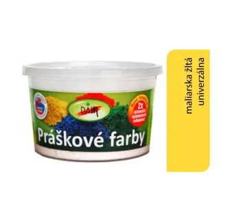 PAM Prášková farba maliarska žltá univerzálna 0,25 kg